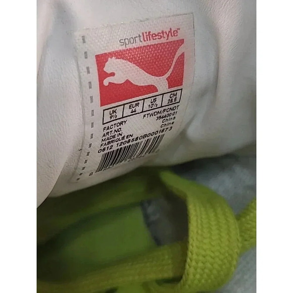 Puma SUEDE Classic Sprayed Fluo Blue Punch Size 10.5 - Picture 9 of 9